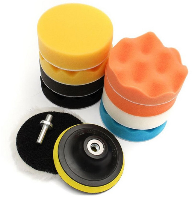 드라이뷰 전동드릴용 광택패드 12종 세트 지름 7.8cm, 1세트, 3인치 광택패드 11종세트