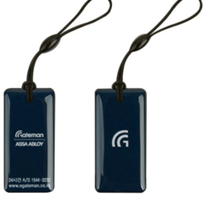 게이트맨 디지털도어락 카드키 터치키 전자키 도어록 아이레보 스티커키 접착식 부착형, A)게이트맨고리형카드키, 1개