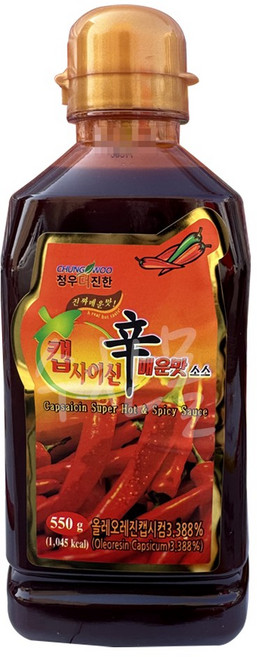 청우 캡사이신 매운맛소스550g 3개, 550g