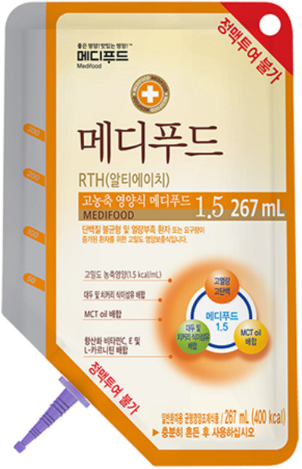 메디푸드 RTH 1.5 400 267ml 20팩, 단품, 20개