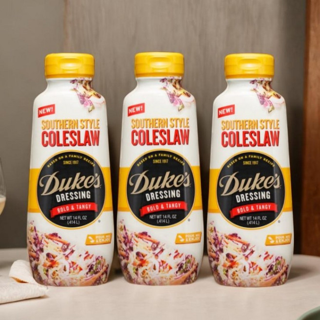 미국 듀크 남부 스타일 코우슬로 드레싱 소스 414ml x3팩 샐러드