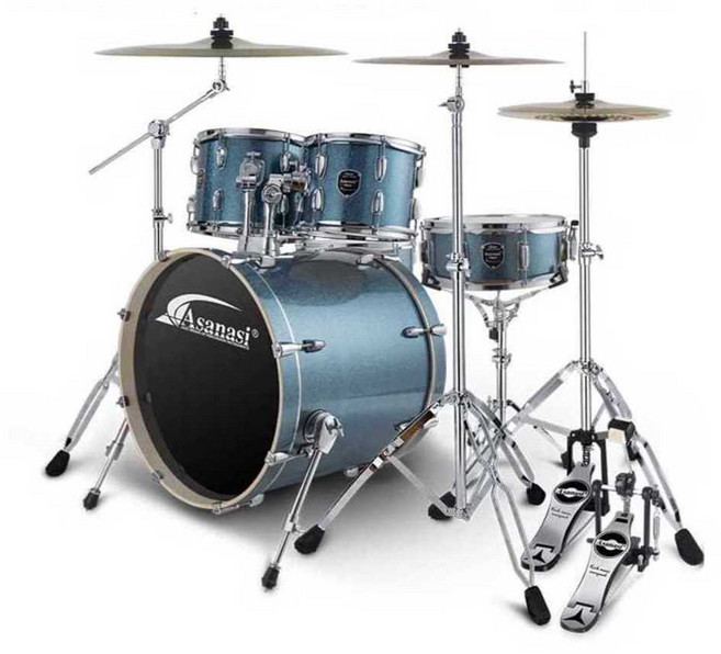 드럼 입문자 풀세트 초보자용 심벌즈 밴드 연습실, 1개, 버건디ㅣ드럼5개ㅣ심벌즈4개ㅣR70 심벌즈