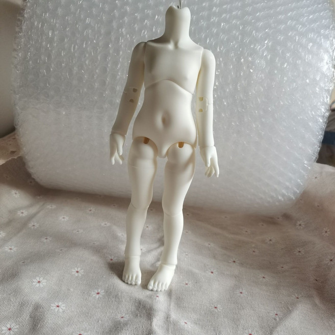 BJD 6分 DD 赤少女體 普腿 樹脂材質 素體, 1個, 白肌