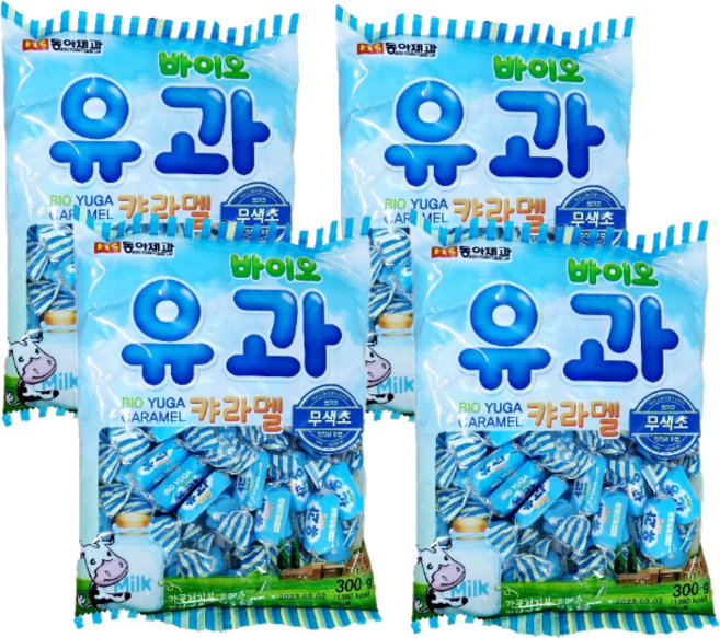 동아제과 바이오 유과 캬라멜, 300g, 4개