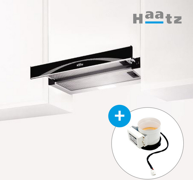 Haatz 하츠 쿠치나 레인지후드, G60BL-전동댐퍼 일체형, 고객직접설치