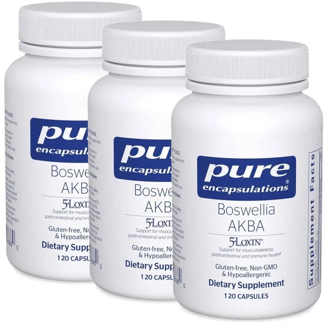 퓨어인캡슐레이션 보스웰리아 AKBA 5-LOXIN 캡슐 Pure Encapsulations Boswellia, 3개, 120정 - 쿠팡