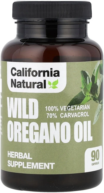 캘리포니아내추럴 야생 오레가노 오일 베지캡슐 90정, 1개 - 쿠팡