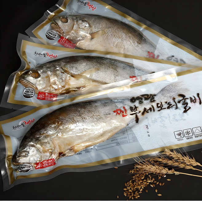 간편하게 내장까지 손질된 영광 법성포 3분 OK 찐보리굴비 5미 크기도 맛도좋은 실속형 가정용 보리굴비 29-30 Cm, 250g (29-30 cm), 5개