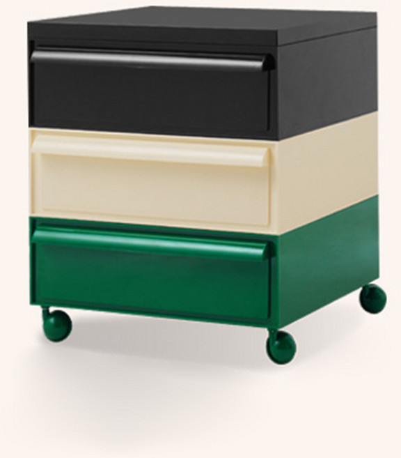 아우스 이동식 책상서랍장 사무실 컴퓨터 수납서랍장 1단 2단 3단 4단 5단, 혼합 색상-B