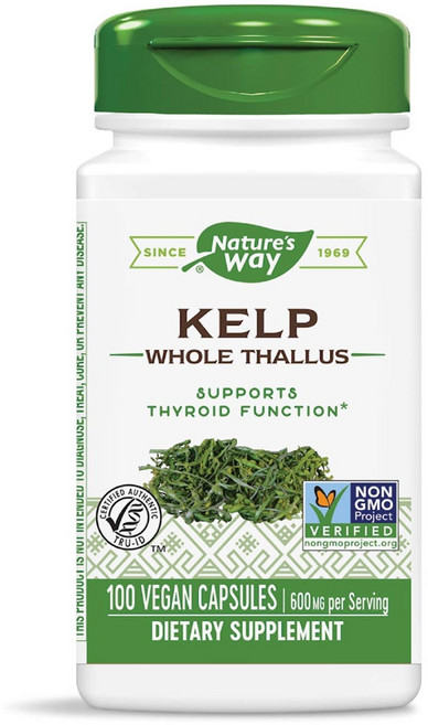 미국산 네이처스웨이 켈프 600mg 100정 Kelp Whole Thallus 2팩 Nature's Way 선물증정, 2개