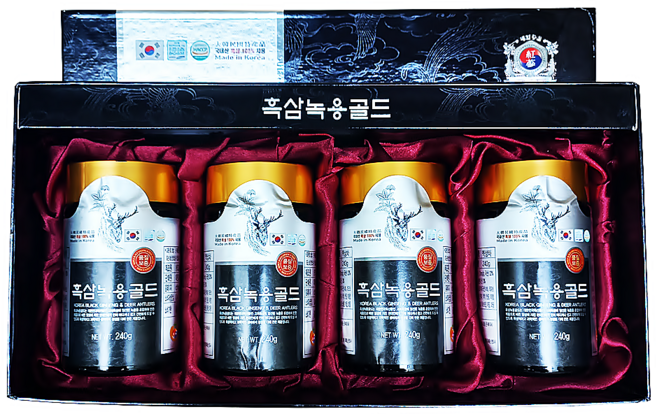 흑삼녹용골드 240g 4병(960g) 1세트 흑삼에 녹용을 더하다, 1개, 960g