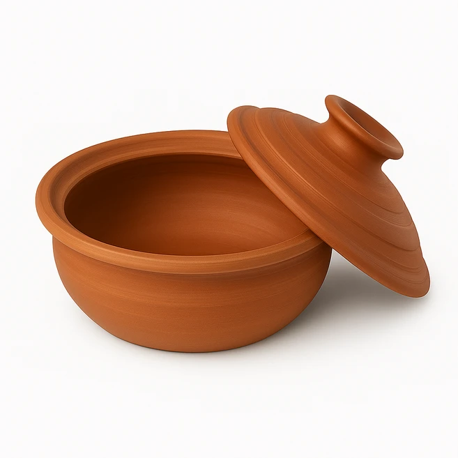 스리랑카 전통 수제 토기냄비 + 뚜껑 Sri Lankan Clay Hot Pot, 1개, 23cm - 쿠팡