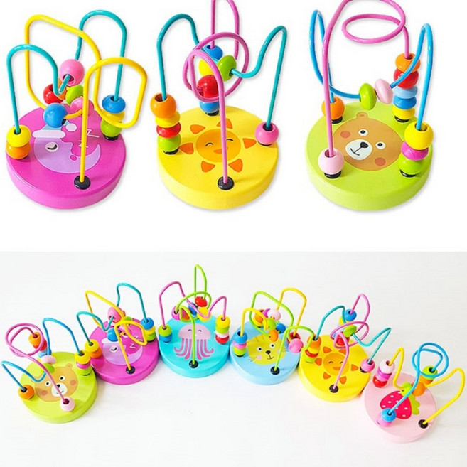 유아미로놀이 3트랙 구슬이동장난감 아기롤러코스터장난감 1개입 랜덤색상, 1개