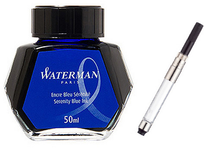 워터맨 병잉크 컨버터 세트 50ml, 블루, 1개