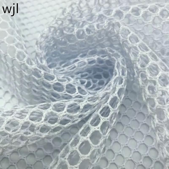 망사원단 두꺼운 메쉬 원단 레이스 드레스 쉬폰 통기성 시트 가방 천, 1개, 화이트 6mm 메쉬 1mx1.5m
