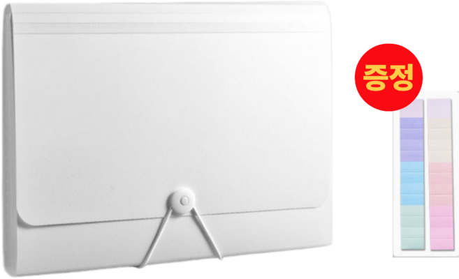 지나로 고품격 대용량 13칸 아코디언 파일케이스, 1개, 화이트