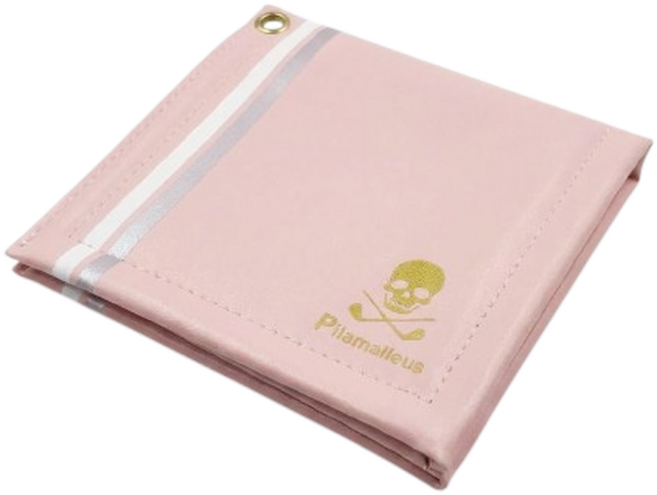 해골 극세사 골프 릴타올 골프수건, 1개, 핑크