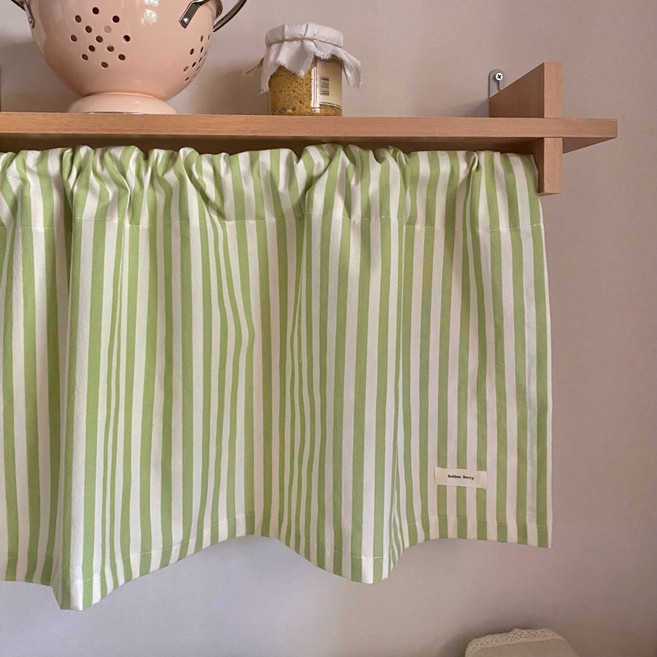 미니바란스 책장 선반 밥솥싱크대 수납장 주방가리개커튼