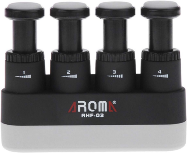 아로마 손가락 악력기 기타코드 클라이밍 트레이닝 조절 운동 기구 AHF-03, 블랙