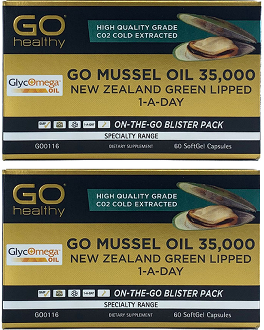 고헬씨 뉴질랜드 고함량 초록입홍합오일 35000mg 60캡슐 2개, 60정