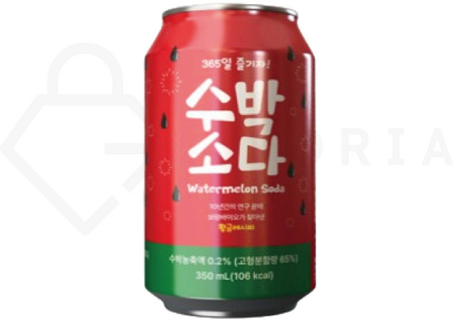상일 수박소다 24캔, 6개, 350ml