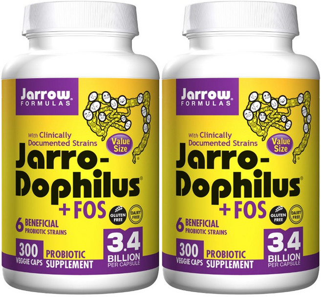 Jarrow FORMULAS 賈羅公式 34億益生元益生菌素食膠囊, 300顆, 2罐
