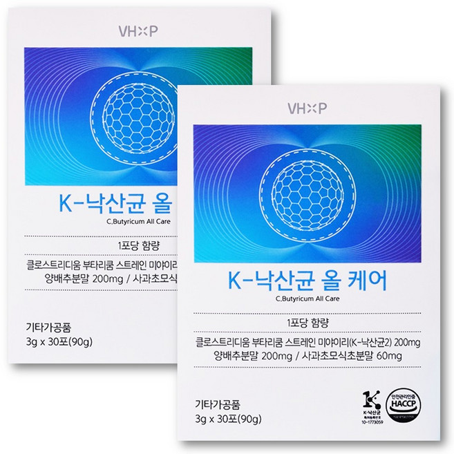 K낙산균 올케어 프로바이오틱스, 2개, 30회분