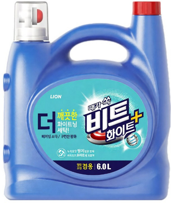 일반세탁기세제 액체세제 함유 엑체세제 베이킹소다, 1개, 6L