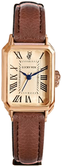 모아룸 여성용 사각 쿼츠 가죽시계