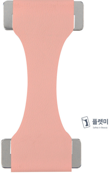 플랫미 스마트폰 손잡이 가죽 홀더 거치대, 1개, 9) 핑크