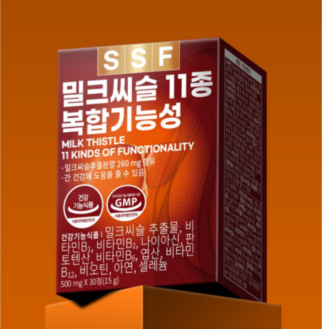 밀크씨슬 실리마린 6개월분 밀크시슬 11종복합기능성, 30정, 6개