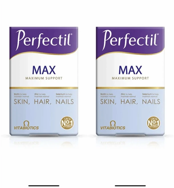 Vitabiotics Perfectil Max Support 건강한 피부 모발 손톱 28정 Nutri-Demal - 84정 - 2팩 - 영국 직송, 2개, 84회분 - 쿠팡