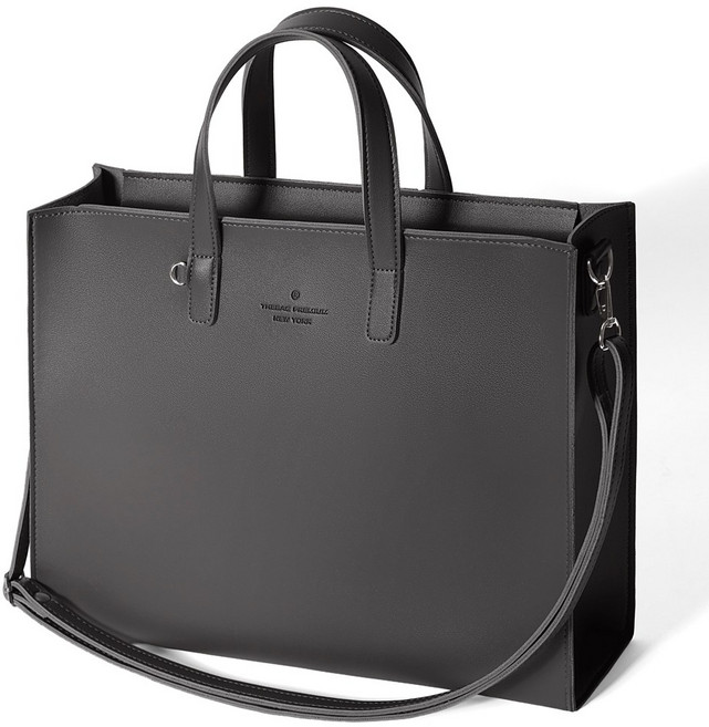 코펜 남성 레더 크로스 토트백 14인치 노트북 서류 가방