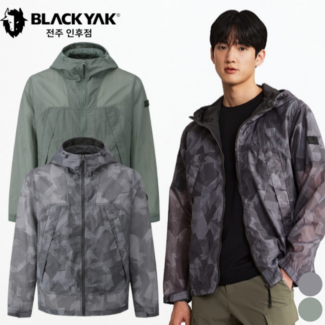 블랙야크 여름자켓 캐주얼 바람막이 후드자켓 JKMU008