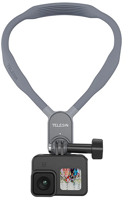 텔레신 HNB-001 실리콘 스트랩 액션캠 넥홀더 마운트 (일반) 넥밴드, 1개