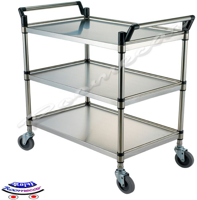 스텐카트 3단 특대 양손 루미카 서빙 운반 학교 대차 ths*600ac, b.무소음바퀴로변경O_b.브레이크2개1세트