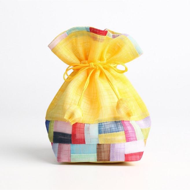 율아시아 모시 미니 복주머니 공주머니 사탕주머니, 중 x 1개(랜덤발송)