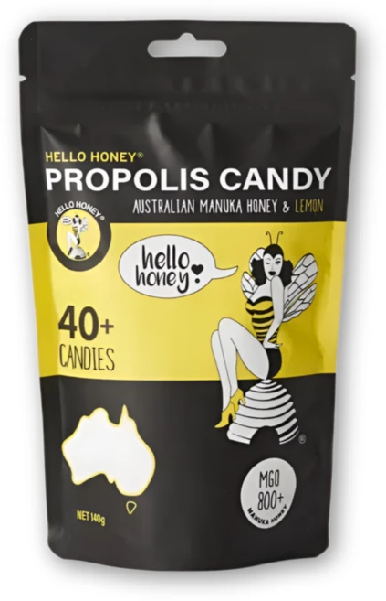 헬로허니 UMF20+호주 뉴질랜드 프로폴리스 마누카꿀 캔디 MGO800+ 오리지널 호주아저씨 이루웰, 140g, 1개 - 쿠팡