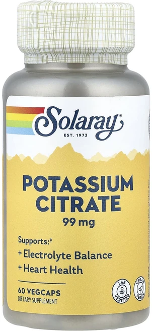 쏠라레이 구연산칼륨 99mg 60 베지캡슐, 솔라레이 구연산칼륨 mg 식물성 캡슐 정, 2개, 60정 - 쿠팡