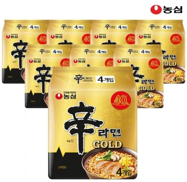 농심 신라면 골드 125g x 32봉, 32개