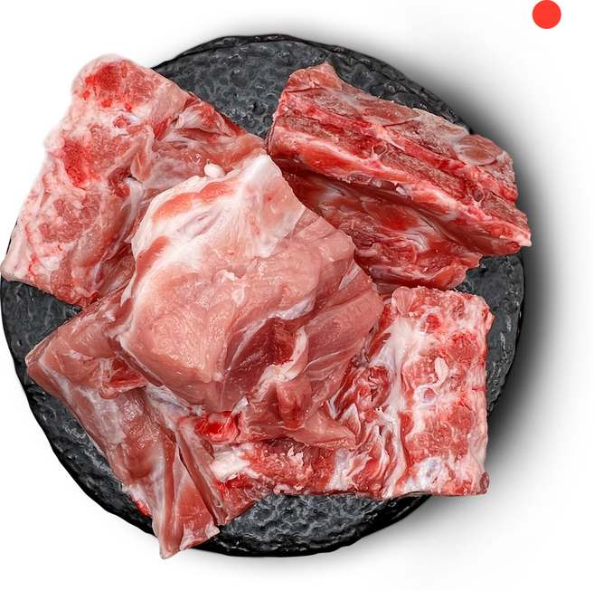 찜용 등뼈1kg 1등급 국내산 돼지고기 (월계수잎 포함) / 냉동, 한돈 냉동 등뼈 1kg, 1kg, 1개
