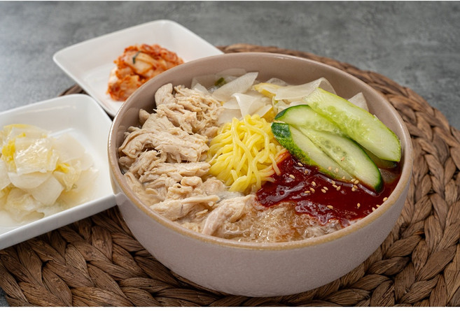 충남 당진 길몽&모씨네 초계물비빔국수 닭국수 캠핑음식 밀키트, 980g, 2개