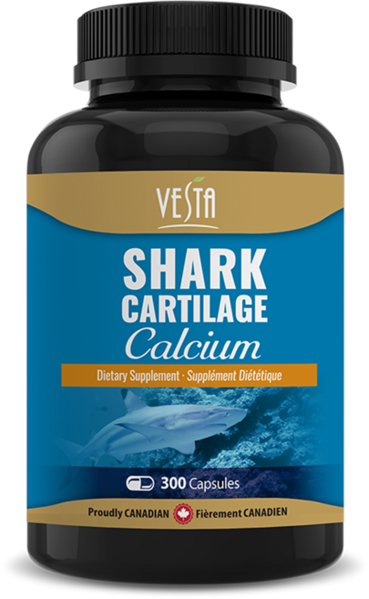 [캐나다본사 빠른직구] 베스타 상어연골칼슘 Shark Cartilage 샤크카트리지 300캡슐 콘드로이친 영양제 갱년기여성 뼈건강 성장기 청소년, 1병, 1개, 300정