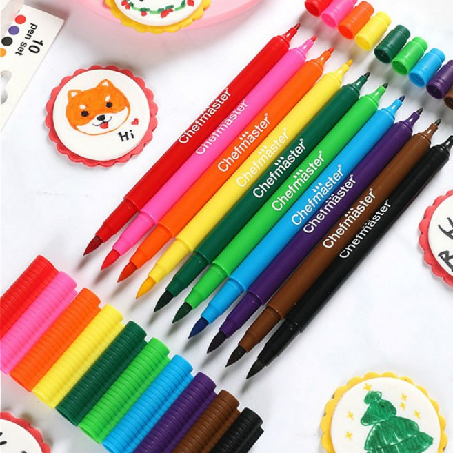 셰프마스터 식용색소 데코레이팅펜 싸인펜 10종 택1, 바이올렛