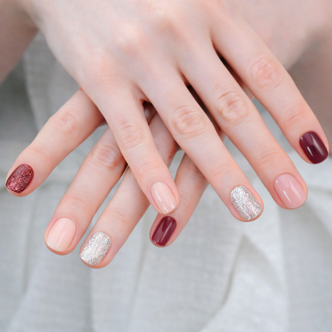 Zenith 젤네일스티커 누드톤 슬림 네일패치, 1개, 29 팔레트 로즈[ZE461]