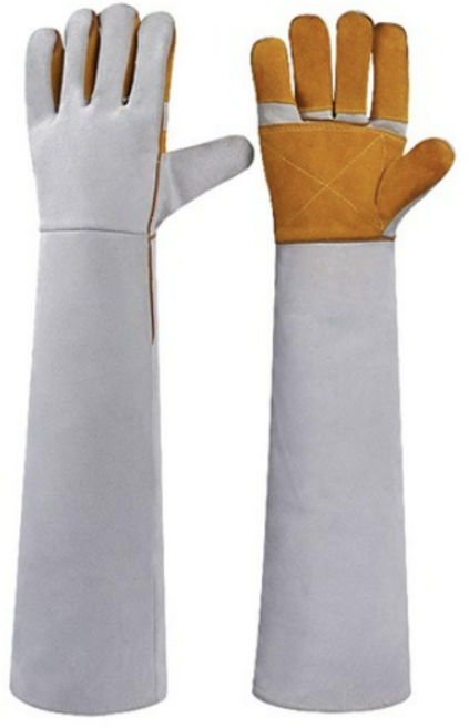 그루터기친구 1 더 두꺼워진 개물림방지 장갑 양손 60cm, 5세트