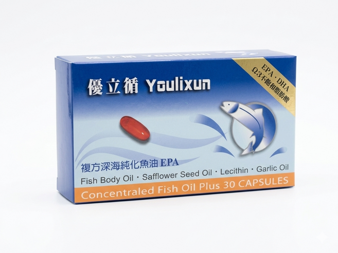 優立循 Concentrated Fish Oil Plus 複合深海魚油膠囊 EPA+DHA, 1個, 30