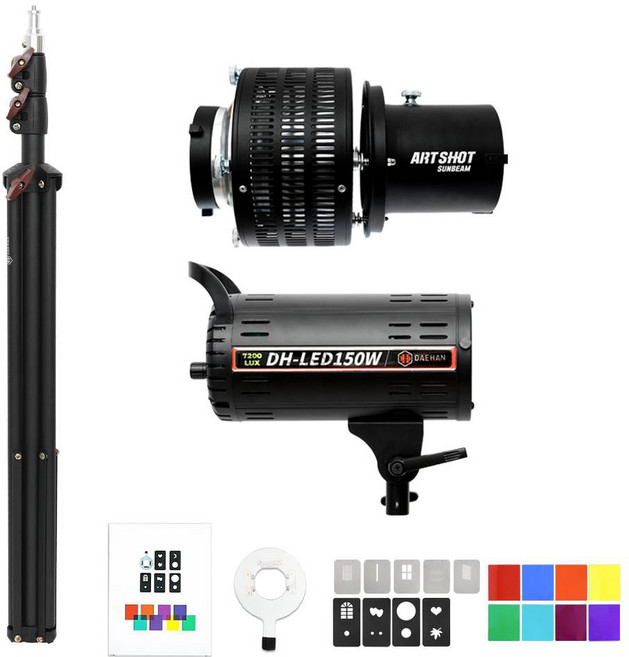 LED 슈퍼 아트샷 지속광 촬영 조명 스누트 스탠드 썬빔라이트 아트샷 슈퍼 스탠드 세트 KIT-SUNAT01, 썬빔 슈퍼 아트샷 KIT-SUNAT01, 1개