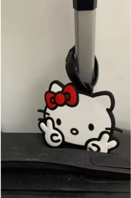 헬로키티 캐리어네임택 러기지택 수화물이름표