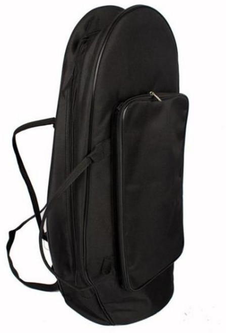 휴대용 여행 가방 방수 옥스포드 천 배낭 케이스 핸드백 보관 음악 악기 프렌치 혼 테너 튜바용, 01 블랙, 1개